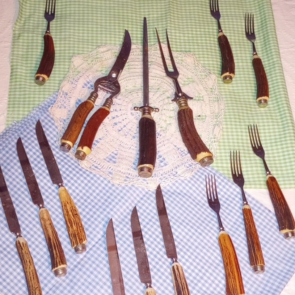 Redneck/Country fellas fine china!!! Silverware 15 peices!